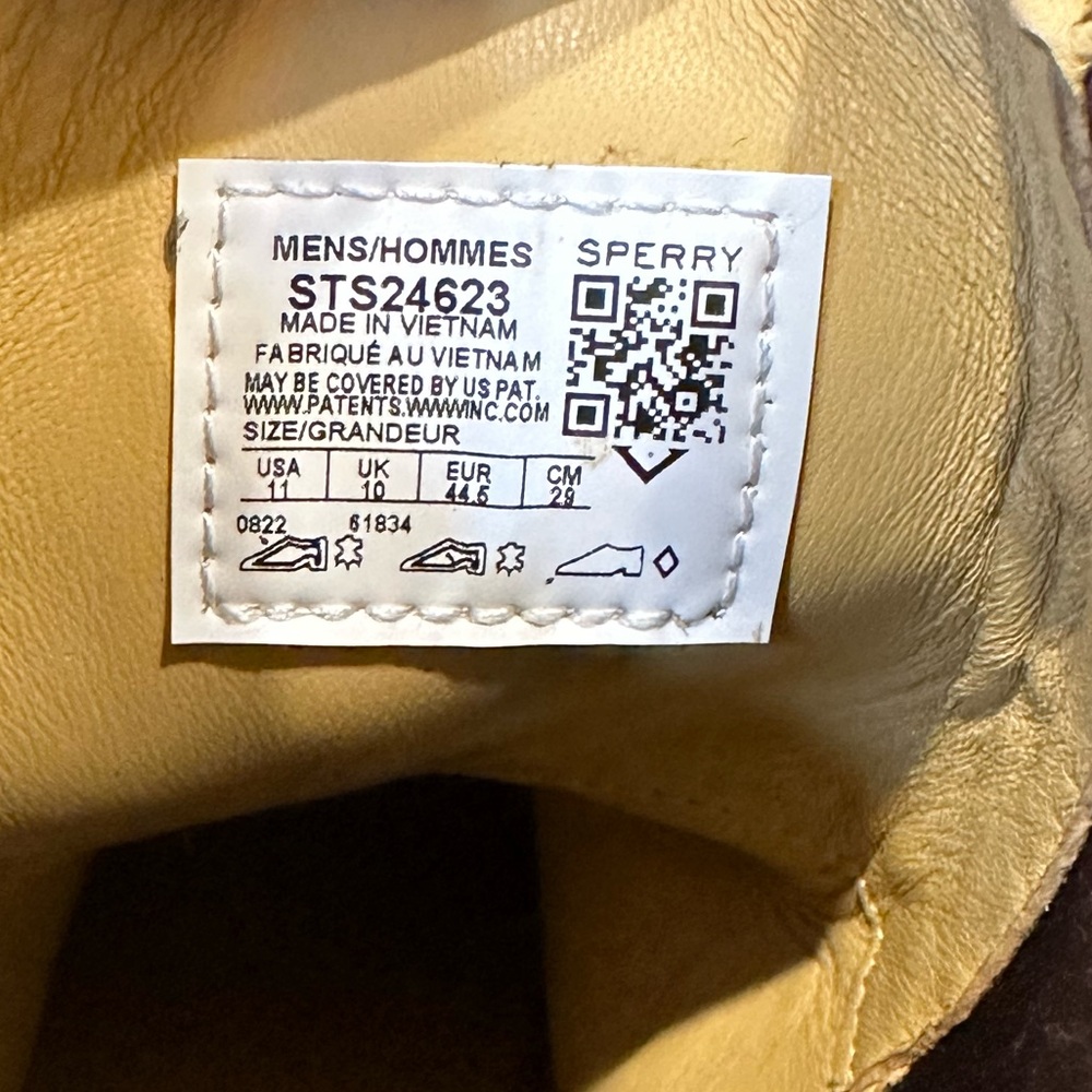🌟3xHP🌟Sperry Gold Cup Commodore Plushwave  Cognac Tan Leather Chelsea Boot 11 - Picture 10 of 16